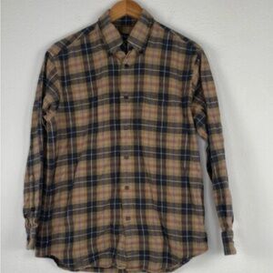 Orvis red, brown & charcoal Plaid Casual Shirt